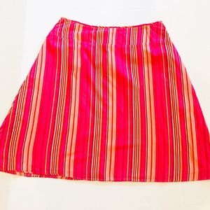 🌈 New York & Co Striped A-Line Skirt 12